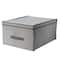 Simplify 16&#x22; Herringbone Gray Storage Box